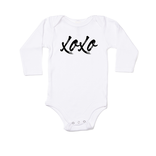 XOXO (Handwritten) - Bodysuit (White, Long Sleeve)