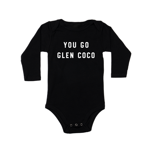 You Go Glen Coco (White) - Bodysuit (Black, Long Sleeve)