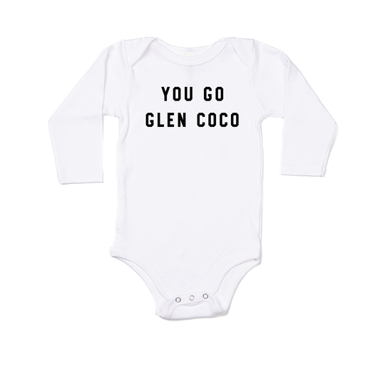 You Go Glen Coco (Black) - Bodysuit (White, Long Sleeve)