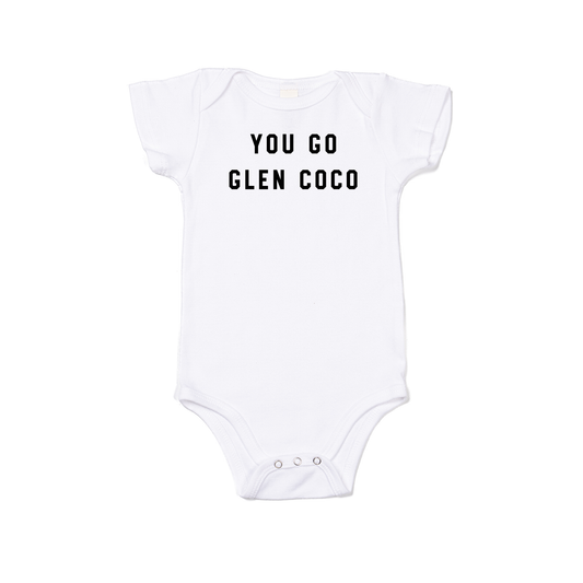You Go Glen Coco (Black) - Bodysuit (White, Short Sleeve)