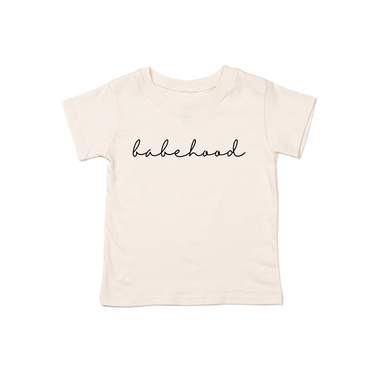 Babehood (Cursive) - Kids Tee (Natural)