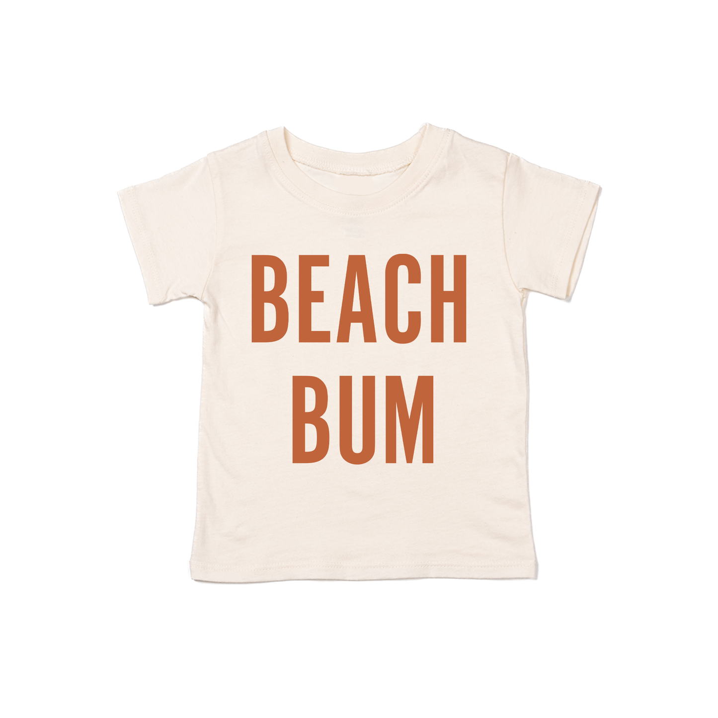 BEACH BUM (Rust) - Kids Tee (Natural)