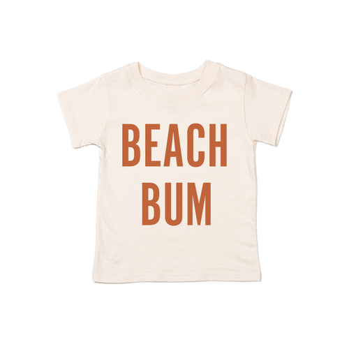 BEACH BUM (Rust) - Kids Tee (Natural)