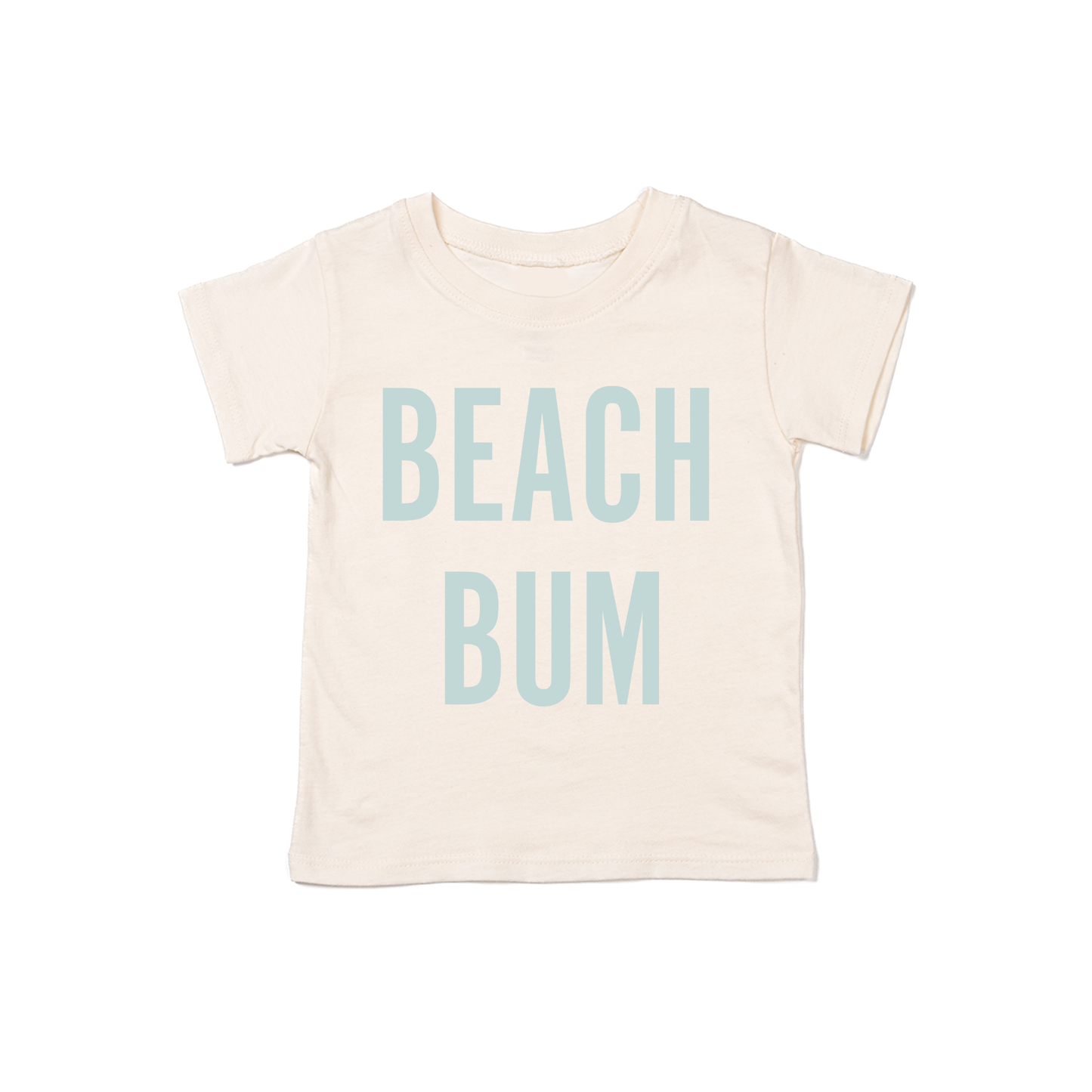 BEACH BUM (Sky) - Kids Tee (Natural)