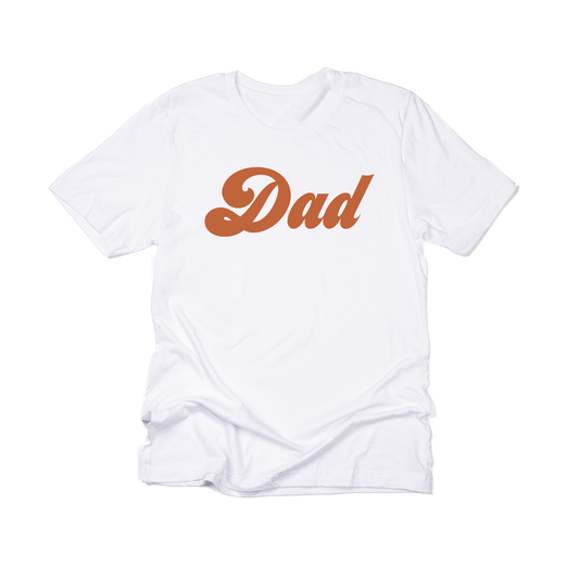 Dad (Retro, Rust) - Tee (White)