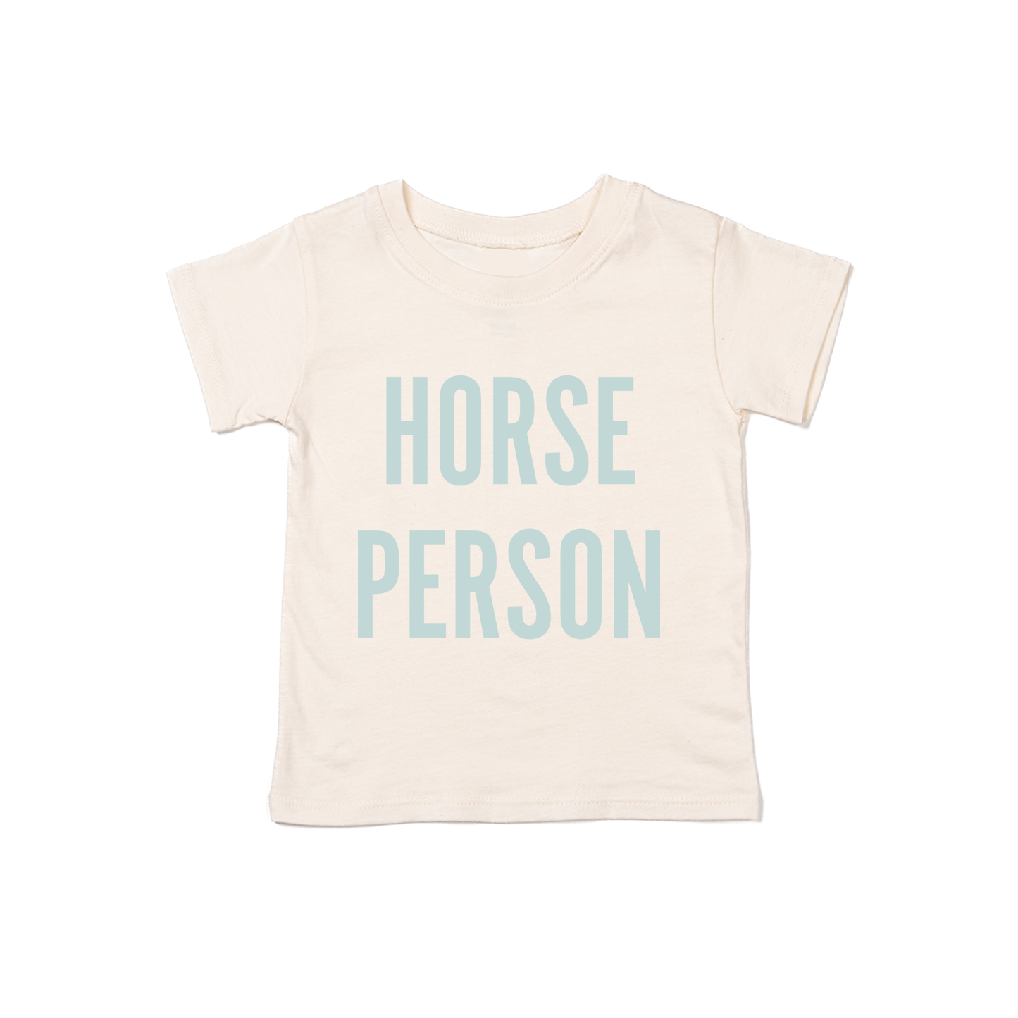 Horse Person (Sky) - Kids Tee (Natural)