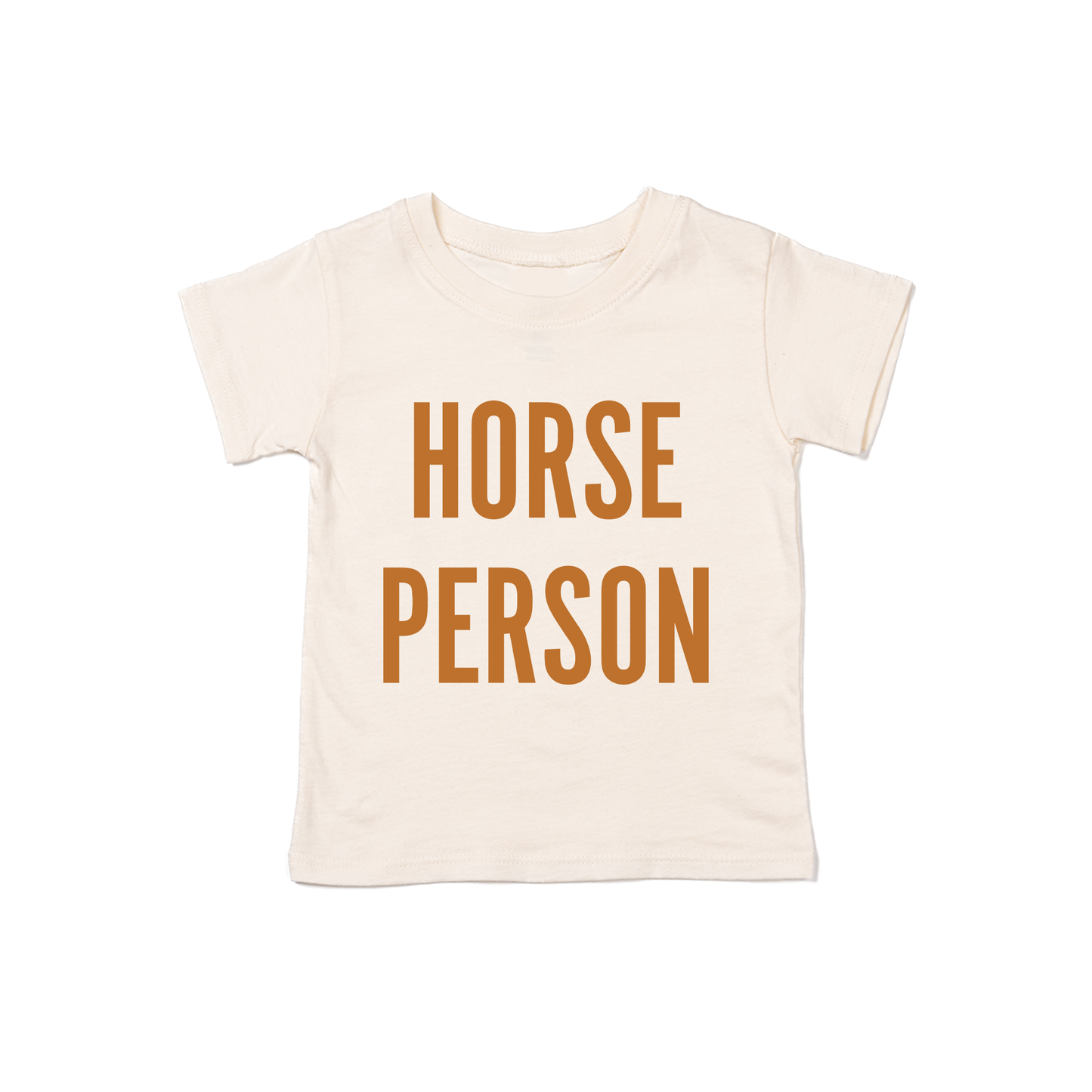 Horse Person (Camel) - Kids Tee (Natural)