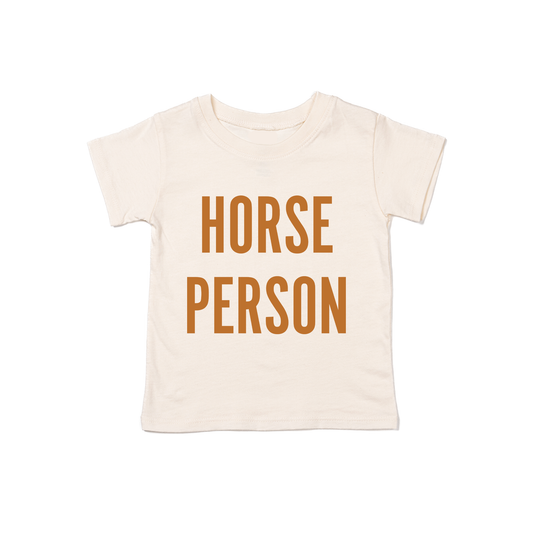 Horse Person (Camel) - Kids Tee (Natural)