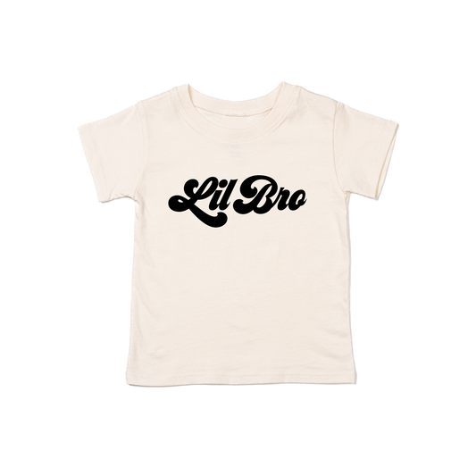 Lil Bro (Retro, Black) - Kids Tee (Natural)