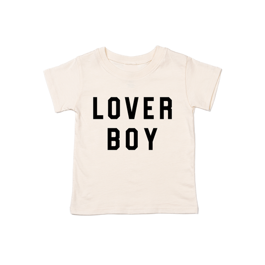 Lover Boy (Black) - Kids Tee (Natural)