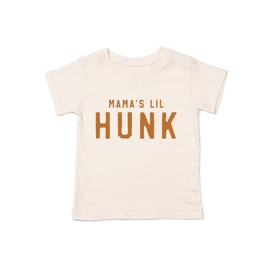 Mama's Lil Hunk (Camel) - Kids Tee (Natural)