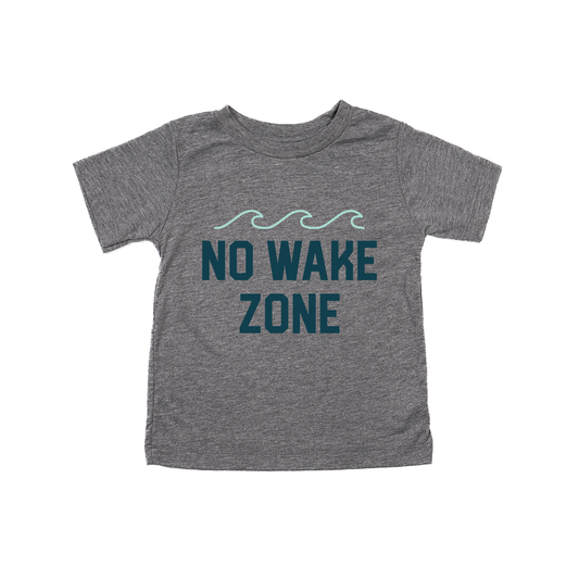 No Wake Zone - Kids Tee (Gray)