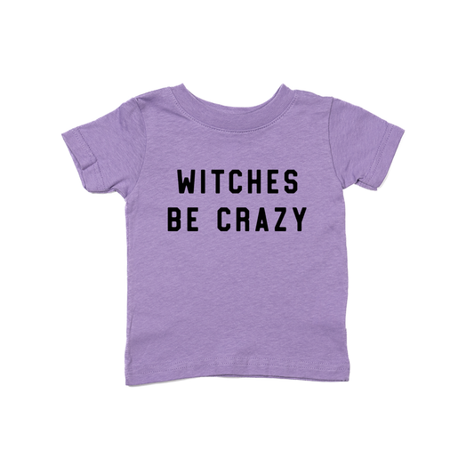 Witches Be Crazy (Black) - Kids Tee (Lavender)