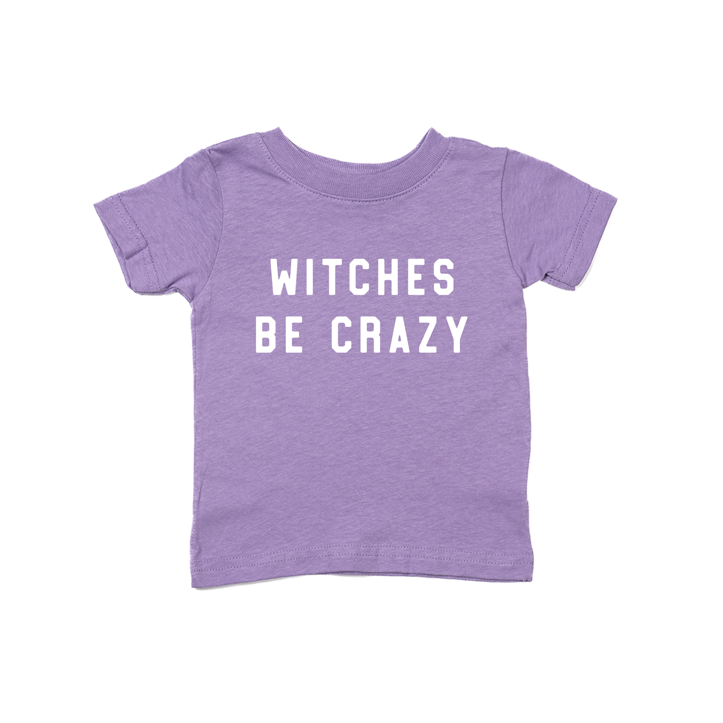 Witches Be Crazy (White) - Kids Tee (Lavender)